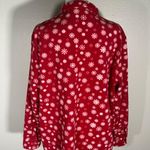 The Vintage Shop Vintage Snowflake Fleece Button Down Photo 2