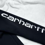 Carhartt Womens Relaxed Fit Midweight Logo Sleeve Graphic Hoodie Black - XS Photo 4