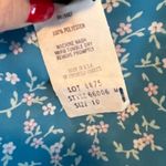 Vintage Alison Peters Petite Teal Floral Print Midi Dress Women's Size 10 Wrap Blue Photo 7