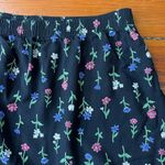 Blair Vintage  90’s Elastic Waist Floral Midi Skirt ~ Size Large 💚🍄 Photo 3