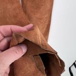 EXPRESS Vintage  World Brand Women's Genuine Leather Suede Pants Brown‎ Size 7/8 Photo 8