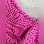 Lush Clothing Lush Ruffle knit crochet sweater tank top small hot pink Nordstrom Photo 2