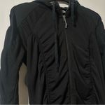 Athleta  Circuit Hoodie Jacket Ruched Black Small Tall Photo 4