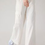 Athleta XL Retroterry Wide Leg Cargo Pant Magnolia White Photo 1
