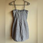 Brandy Melville Gray and White Striped Mini Dress Photo 3