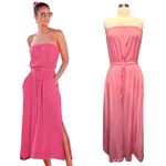 Victoria's Secret  LASCANA Strapless Maxi Dress Beach CoverUp Elastic Waist 8 NWT Photo 10