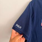 Ralph Lauren NAVY POLO  COLLARED SHORT SLEEVE POLO MIDI DRESS Photo 4