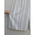 Worthington Cropped Wide Leg Pants Womens Linen Blend NWT Retail$60 Striped Gray Photo 9