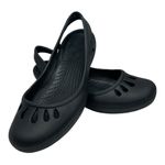 Crocs Women’s Black Ballerina Kadee Flat Shoes Size 8 Photo 12