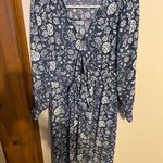 LC Lauren Conrad Women’s Lauren Conrad Navy and White Floral Dress Photo 1
