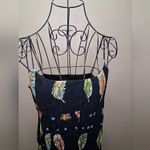 FRANCESCA CARETTI leaf print lace dress SZ Photo 2