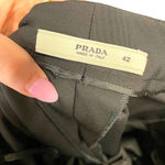 Prada Women's Black Acetate Trouser Suiting Dress Pants Size 42 / US 8 Photo 5