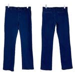 Betabrand Women’s Jeans Yoga Mid Rise Slim Straight Fit Dark Wash Size Large Photo 6