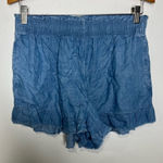 Aerie  chambray high rise ruffle‎ shorts size medium new with tags! Photo 0