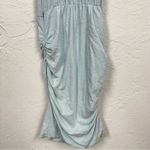 Sundry  Light Blue Mini Dress Women’s M Ruched Sleeveless Athletic Hiking Outdoor Photo 4