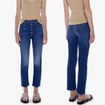 Mother The Pixie Rider Ankle Jeans in Taxi! Blue Size 31 Photo 4