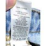 Pac Sun Mom Jeans Womens 25 Two Tone Colorblock Raw Hem Fringe Skater Y2K Grunge Photo 10