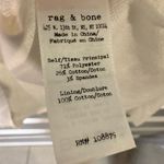 Rag and Bone Palm Jacquard Lace Up Hoodie Large White Raw Hem Streetwear Casual L Photo 6