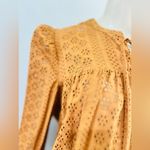 Madewell  Eyelet Tie-String Long Sleeve Blouse Top size XS See pictures for dimen Photo 12