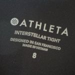 Athleta  Interstellar Tight Black White With Stripe Size 8 Photo 11