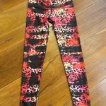 Noli Yoga Red Leopard Print Leggings Photo 1