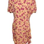 Likely  Cara Floral Mini Dress NWT Cottagecore Ruffled Pink Honey Peach Berry 12 Photo 0