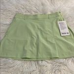 Lululemon Stretch Twill Front Pleat Golf Skirt Light Green Skort size 29 new Photo 4