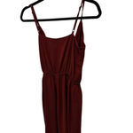 Wilfred  Women's Maroon Sleeveless Shanghai Strap A-Line Midi Dress Size Small Photo 2