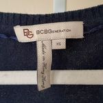 BCBGeneration New BCBG navy oversized boxy cotton top Photo 2