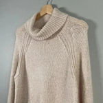 Bardot Belle Sleeve Turtleneck Fluffy Knit Sweater Blush Pink Size 10 Cozy Tunic Photo 3