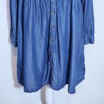 Time and Tru Blue Chambray Shirt Dress Size Large 12 Photo 2