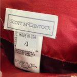 NWT Scott McClintock Velvet Brocade Puff Sleeve Cocktail Dress 90s Vintage Sz 4 Red Photo 1