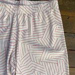 Schumacher X LAKE Pajama Pima Cotton Pants Deconstructed Geometric Red Photo 7