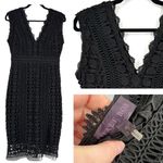 Hale Bob  crochet‎ top floral Embroidered dress small cocktail party bandage Photo 1