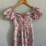 Lavish Lice Lavish Alice Bonded Floral Off The Shoulder‎ Puff Sleeve Satin Dress Size 4 Photo 6