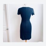 Theory Women's Leilana Sheath Black Dress Size 4 Small Office/Career/Work/Party Photo 3