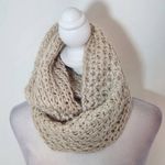 Aeropostale  Tan Chunky Knit Scarf One Size Khaki Knit Infinity Scarf Photo 1