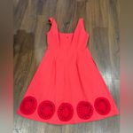 Elexiay Kogi Crochet cut out A Line Mini Dress Square Neck Red $300 M revolve Size M Photo 8