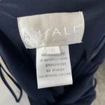 Amsale Cowl Neck Sleeveless Maxi Dress in Navy Size‎ 6 Blue Photo 5