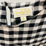 Mud Pie  gingham Black and White Checkered Women's Top size small Photo 2