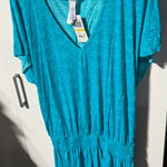 Women’s Captiva Medium Turquoise Swimsuit Coverup Dress NWT Blue Photo 0