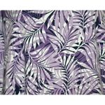 Catherines Easy Fit Tees Tunic Top Size 4X Short Sleeve V-Neck Purple Leaves Photo 2