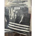 Adidas Tracksuit Bottoms Women's Large Black 3 Stripe Classic Tapered Pockets Photo 8