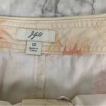 J.Jill  Floral Print Skirt 100% Cotton Pastel Yellow Size 12 Vintage 90s Photo 1