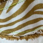 White Cotton Gold Sailboat Long Sleeve Beachy Shirt Size M Photo 3