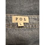 POL  100% Cotton Denim Button Up Sleeveless Mini Dress Size Large Photo 6