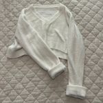 Cropped White Sweater Photo 2