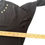 Michael Kors Michael Kors Gold Studded Dress Size L Black Slinky Stretch Knee Length Photo 8