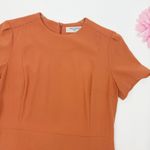 MM.LaFleur The Inez Dress Terracotta Tailored Flare Skirt Office Career Photo 5