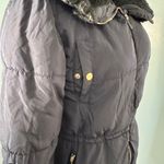 H&M Black Hooded Puffer Jacket Photo 3